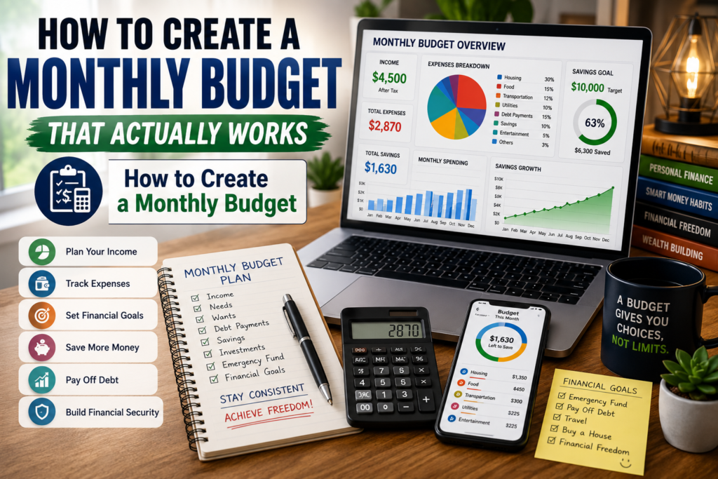 How to Create a Monthly Budget
